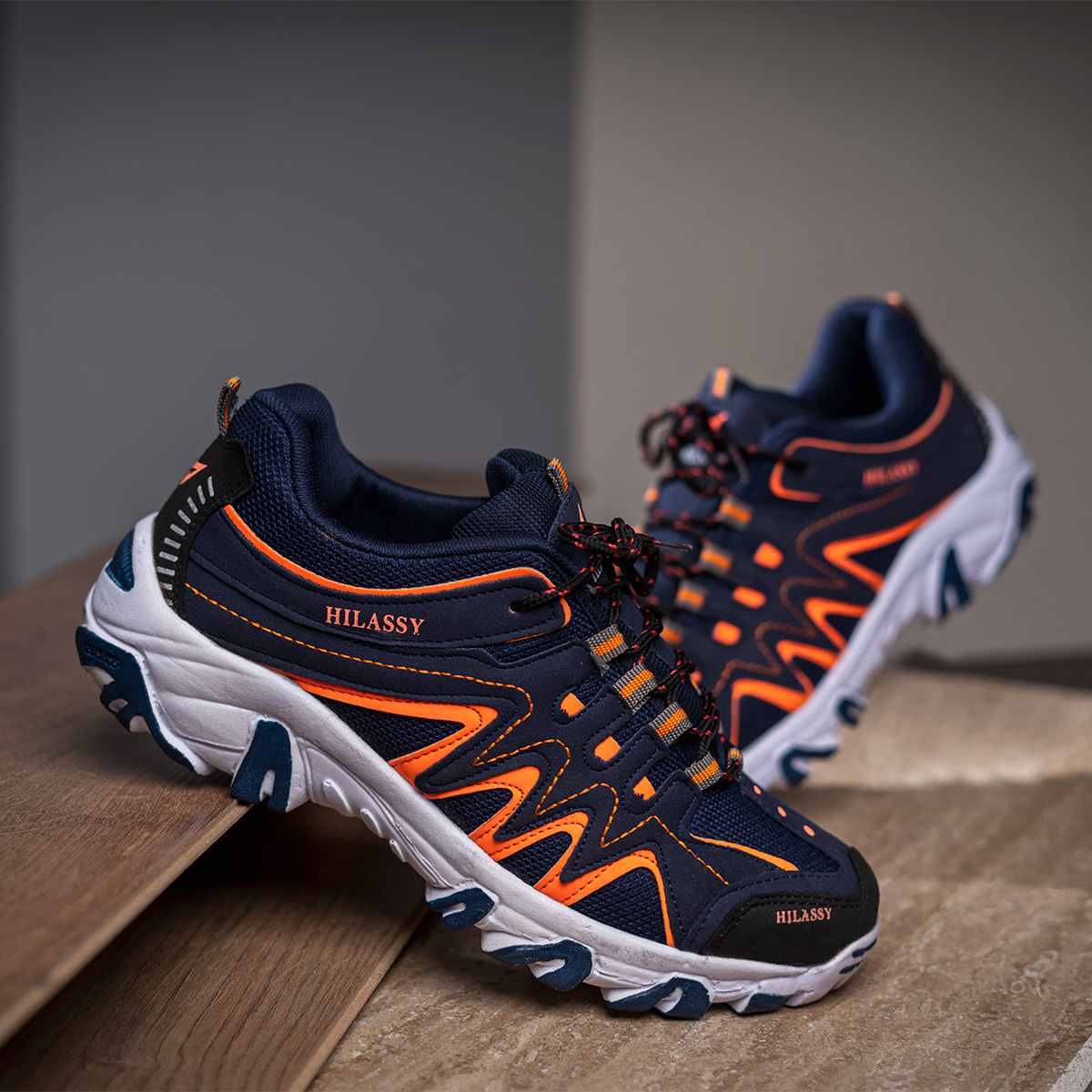 کفش ورزشی Hilassy مردانه سرمه ای مدل Martj