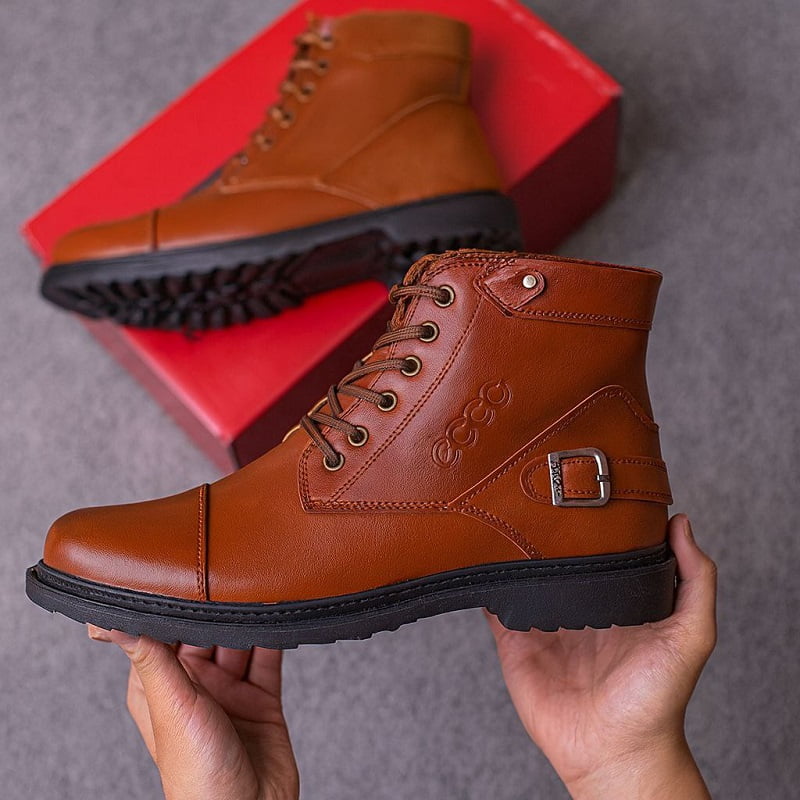 نیم بوت مردانه قهوه ای مدل Farnod