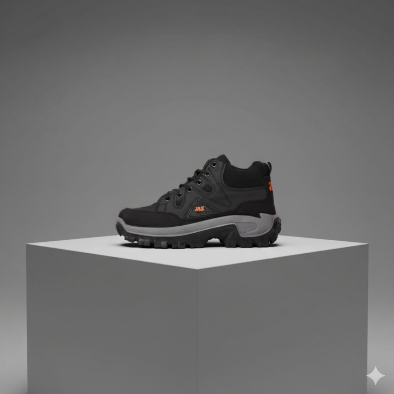 کفش ساقدار مردانه مشکی مدل JAX